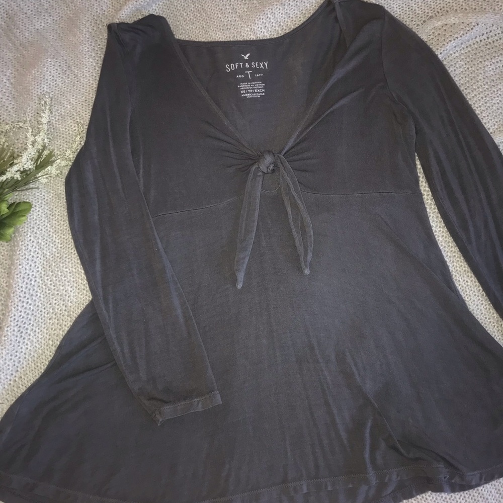 AEO Soft & Sexy• Tie Front Long Sleeve